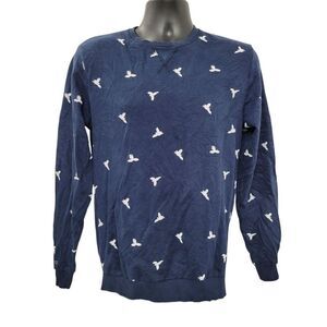2/$20 Denim & Flower Ricky Singh Crewneck Navy Blue Sweatshirt Top Size: Small